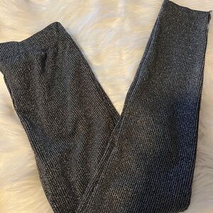 Shimmering Fancy Black Leggings